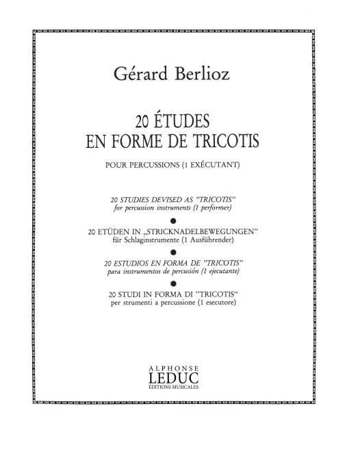 20 Etudes En Forme De Tricotis 