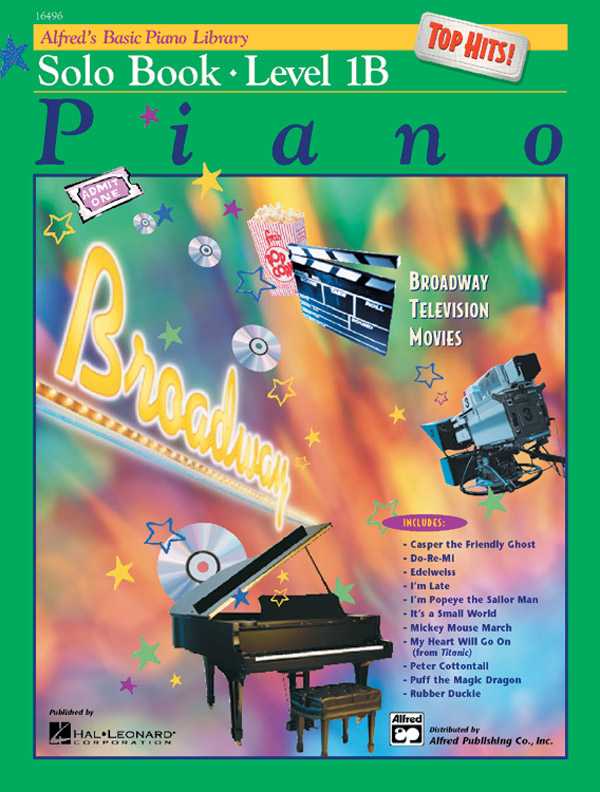 Alfred's Basic Piano Library Top Hits Solo Book 1B 