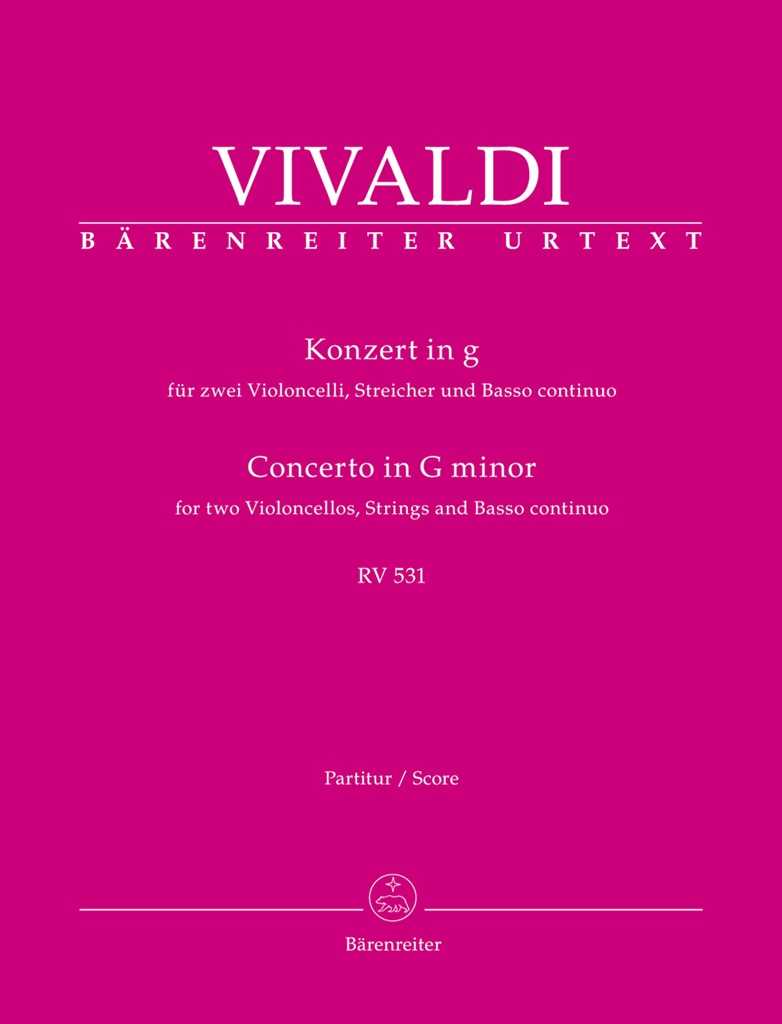 Concerto for two Violoncellos in G minor RV 531 