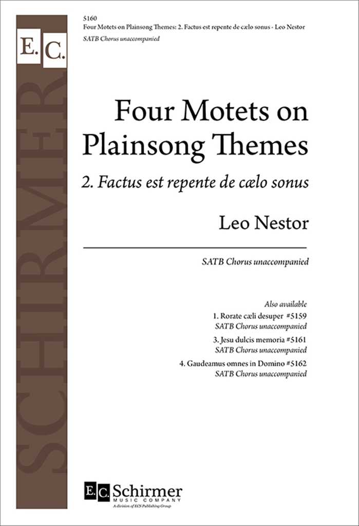 4 Motets on Plainsong Themes No. 2. Factus est repente de caelo sonus