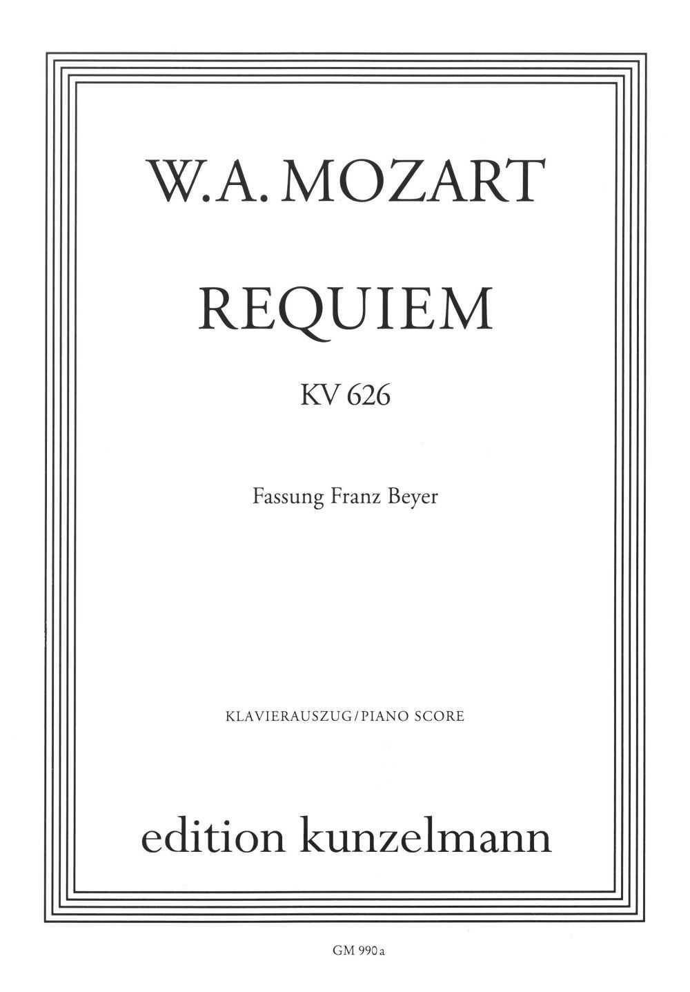 Requiem KV626 ( Beyer ) 