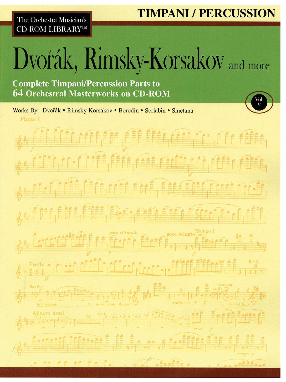 Dvorak, Rimsky-Korsakov and More - Volume 5 The Orchestra Musician's CD-ROM Library - Timpani/Percussion