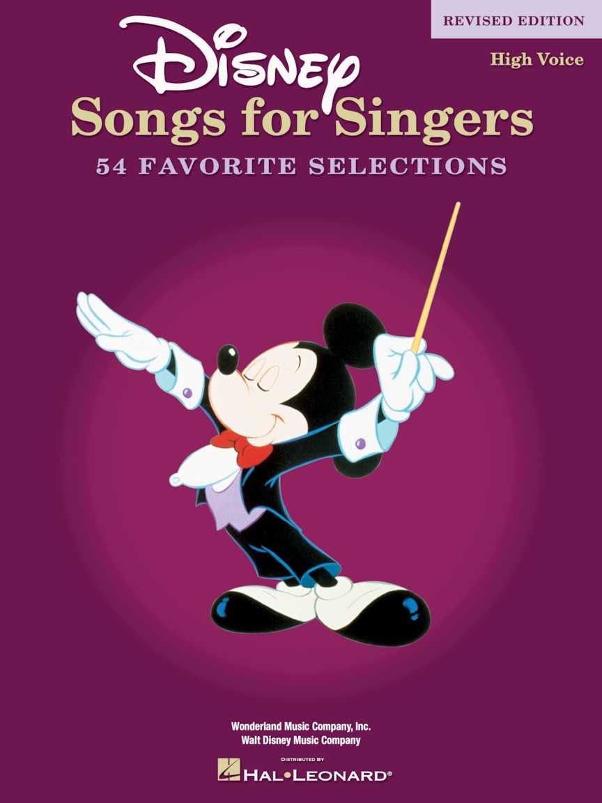 Disney Songs For Singers Revised Edition - 54 Favorite Selections - High Voices