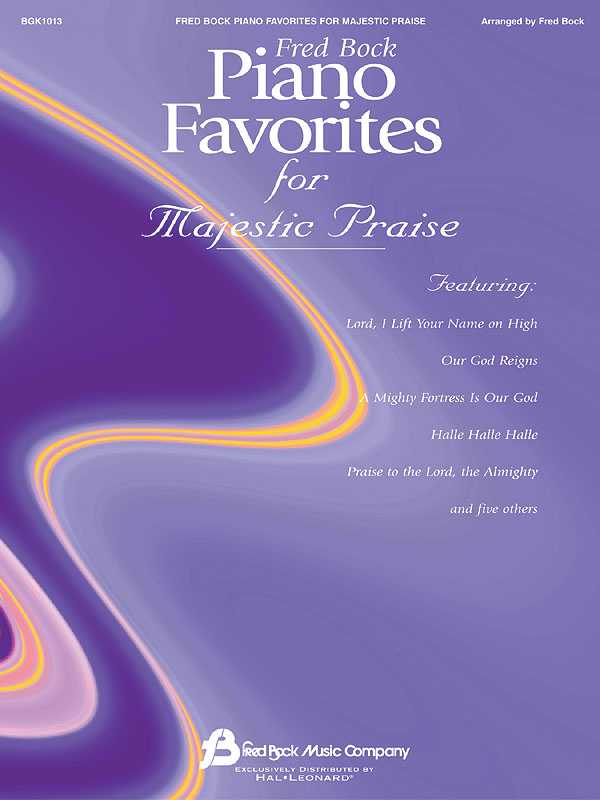 Fred Bock Piano Favorites Of Majestic Praise 