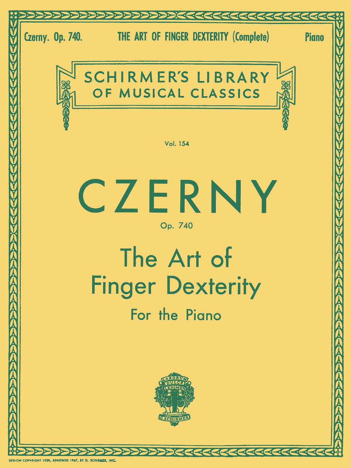 Art of Finger Dexterity, Op. 740 (Complete) Piano