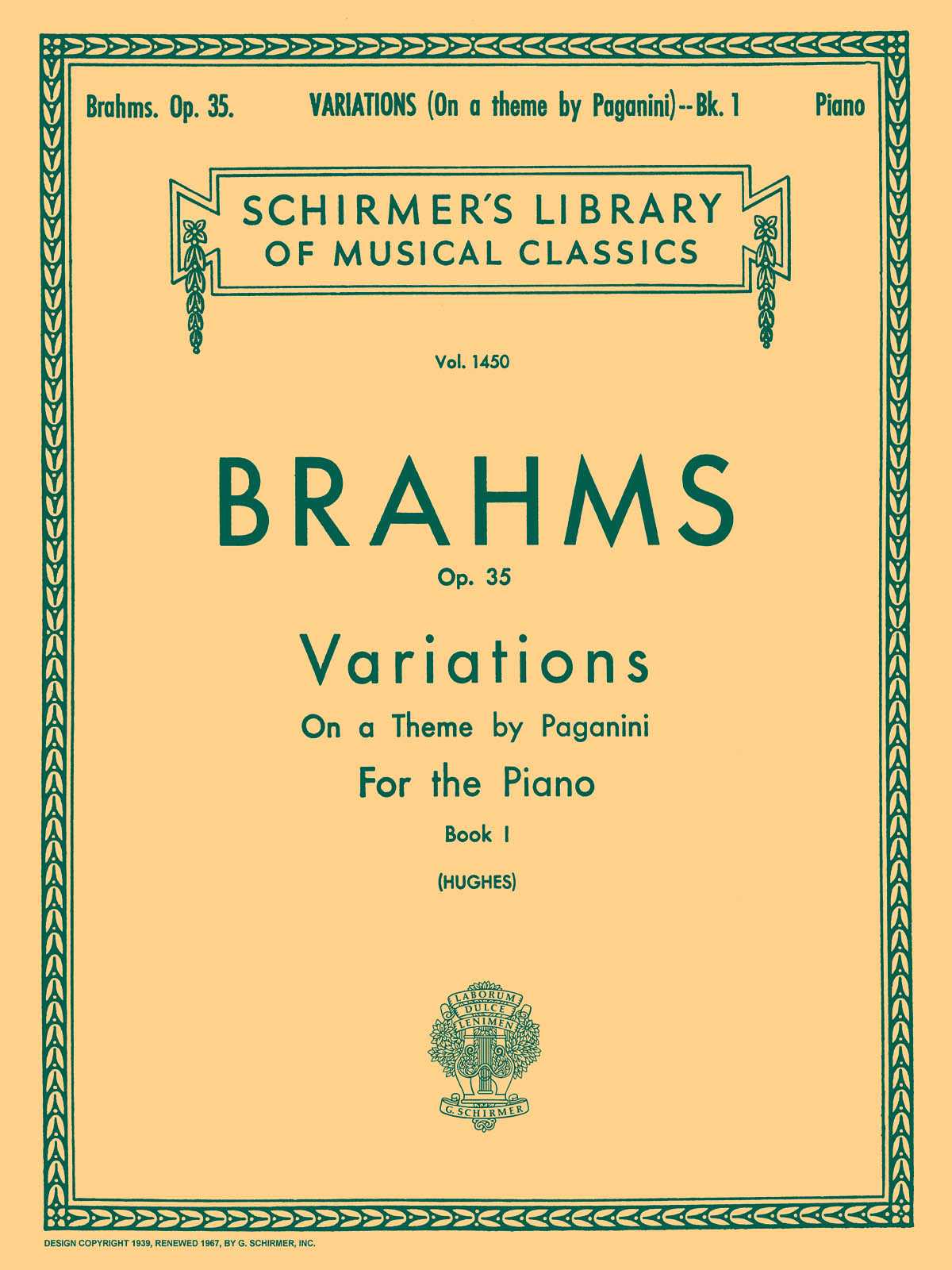 Variations on a Theme by Paganini, Op. 35 - Book 1 