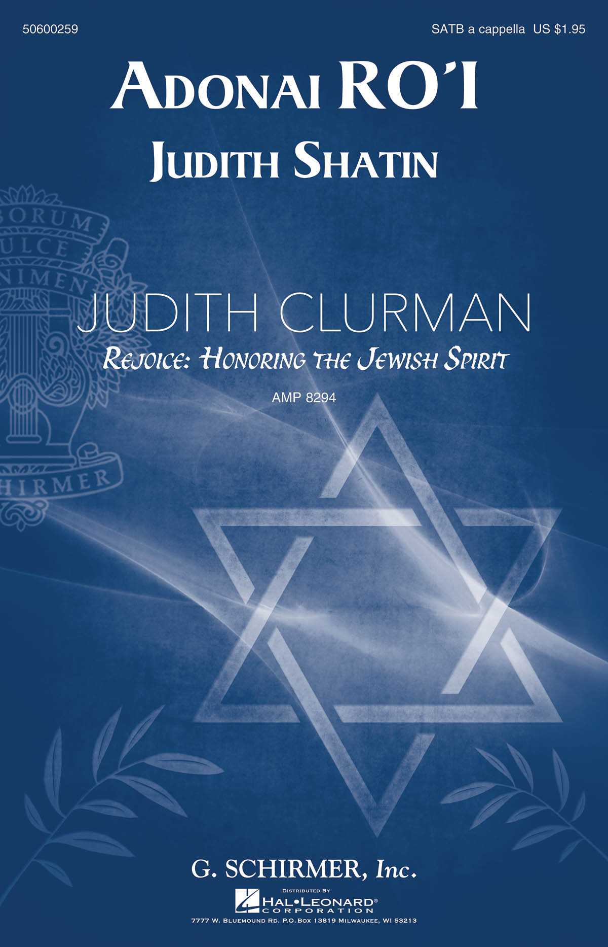 Adonai Ro'i Judith Clurman Choral Series