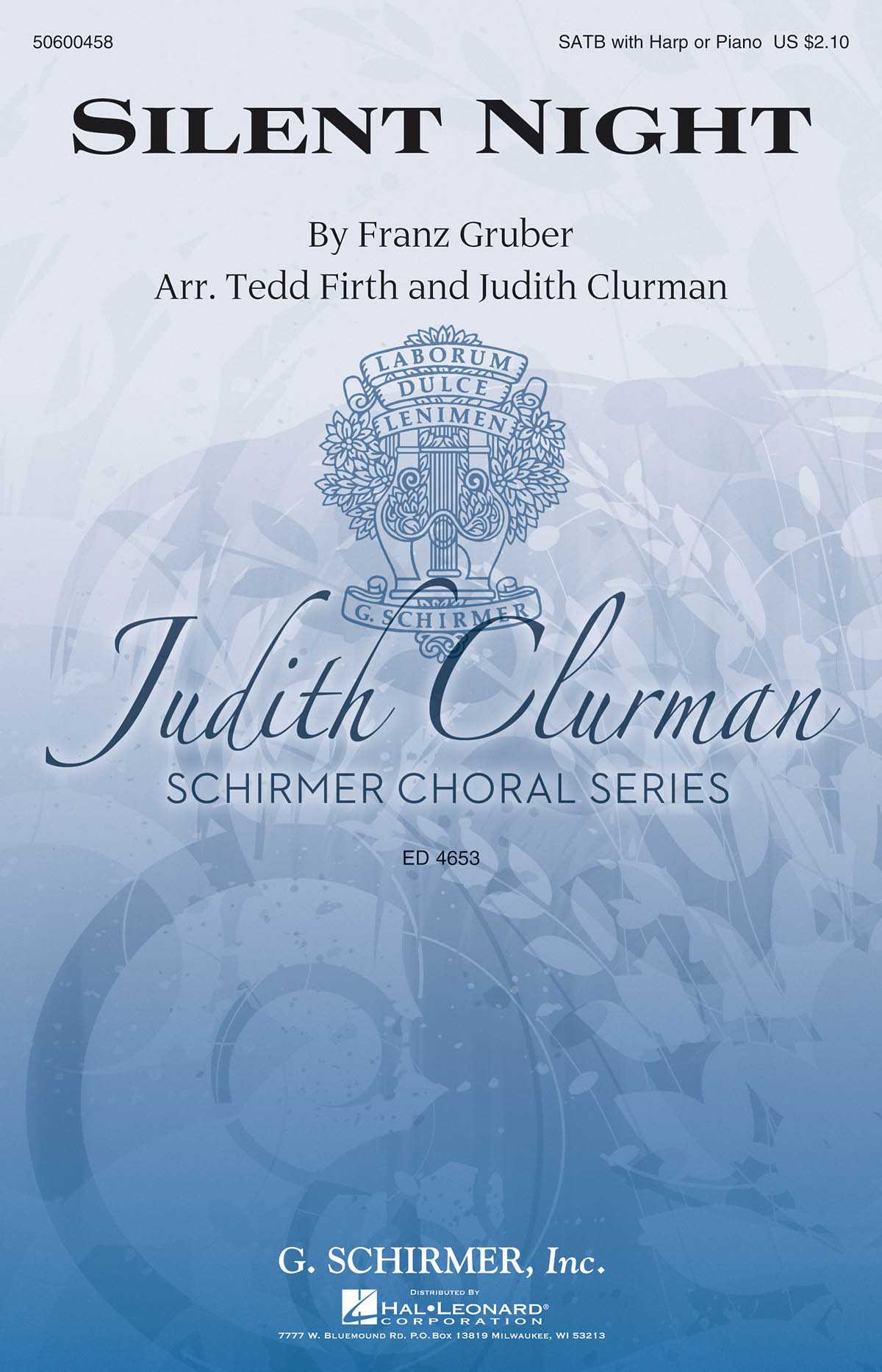 Silent Night Judith Clurman Choral Series