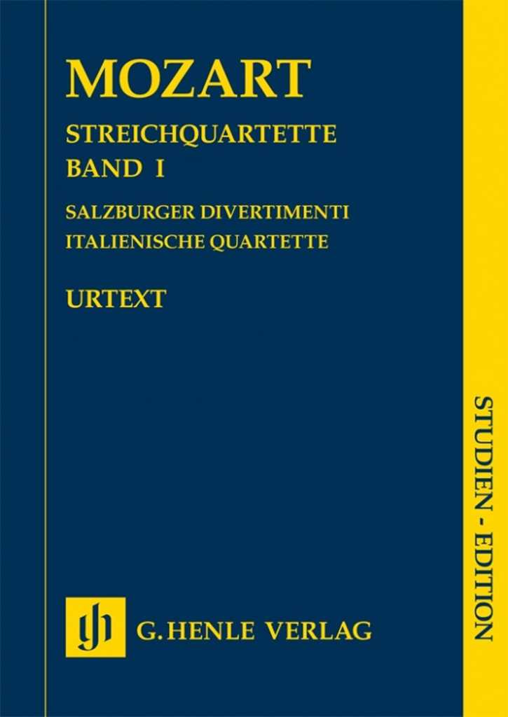 String Quartets Volume 1 Italian Quartets, Salzburg Divertimenti