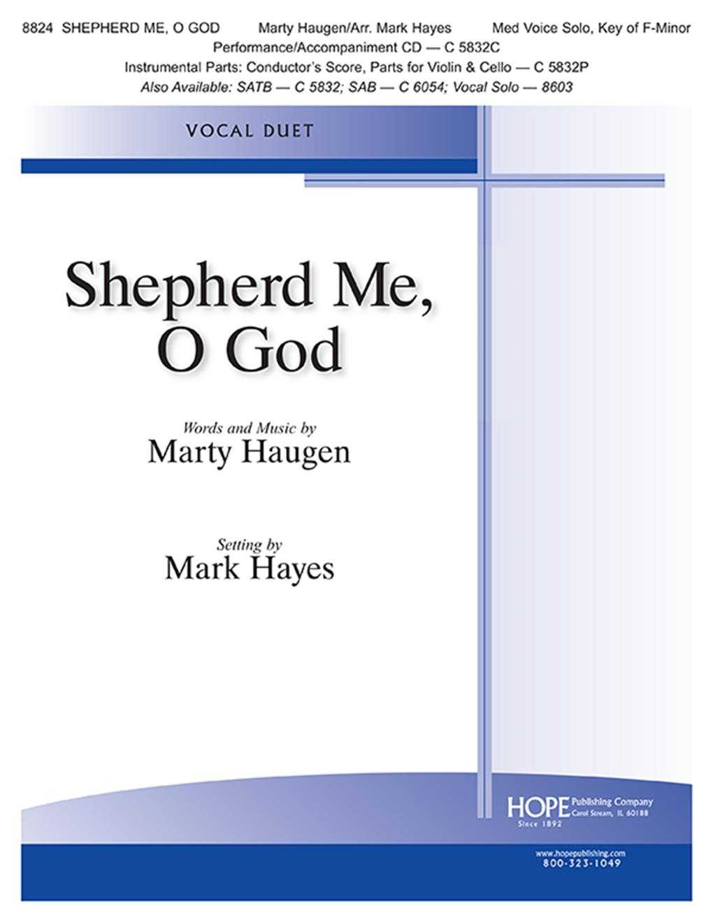 Shepherd Me, O God Med. Voice Solo, Key of F-Minor