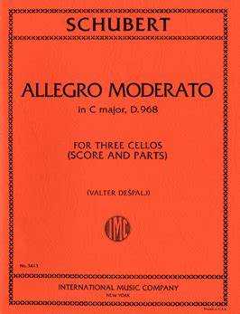 Allegro Moderato In Do, D.968 For Three Cellos