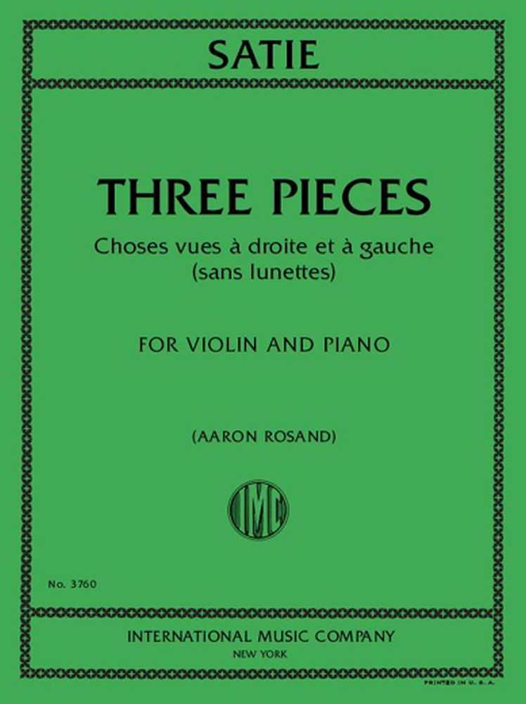 Three Pieces Choses Vues a Droite et a Gauche