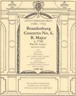 Brandenburg Concerto No. 6 in B Major Part II No 6 B Major